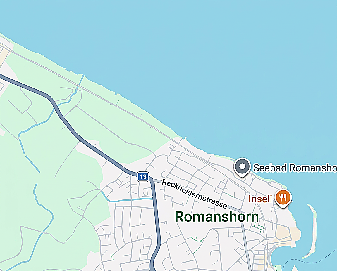Lage von Romanshorn am Bodensee